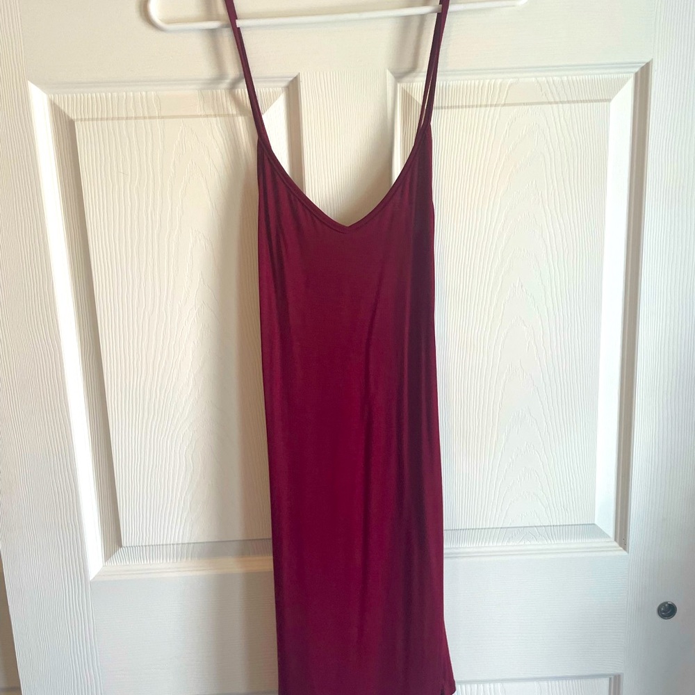 Maroon body con dress